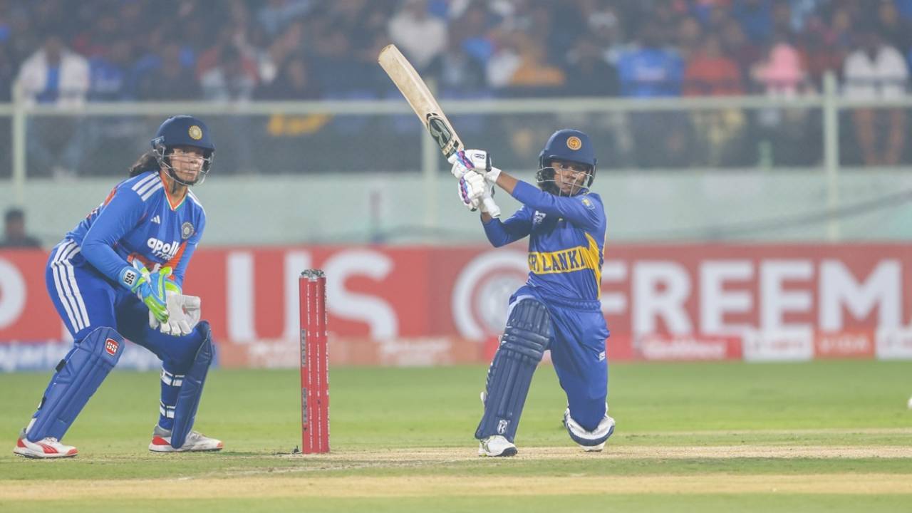 Harshitha Samarawickrama started aggressively, India vs Sri Lanka, 2nd Women's T20I, Visakhapatnam, December 23, 2025
