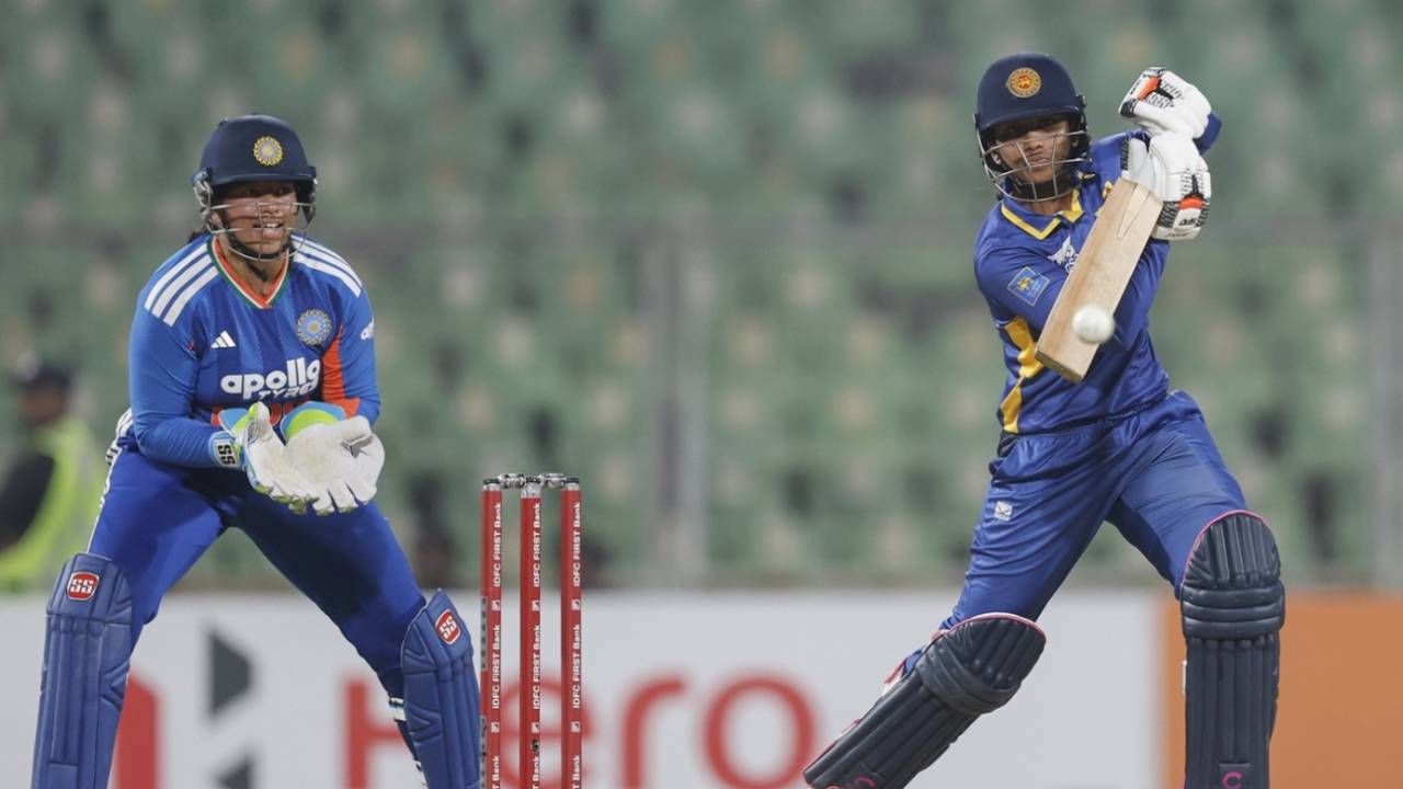 Imesha Dulani navigated Sri Lanka through a top-order collapse, India vs Sri Lanka, 3rd T20I, Thiruvananthapuram, December 26, 2025