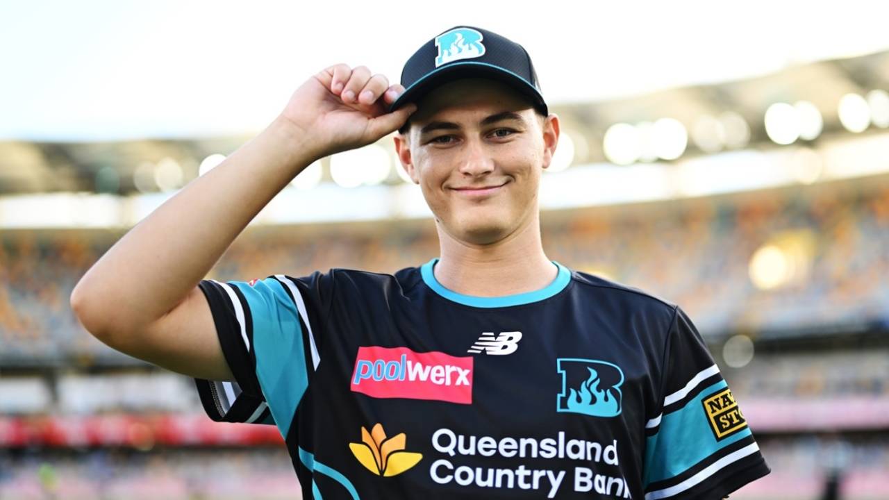 Thomas Balkin was handed a BBL debut at 21, Brisbane Heat vs Adelaide Strikers, BBL 2025-26, Brisbane, December 27, 2025