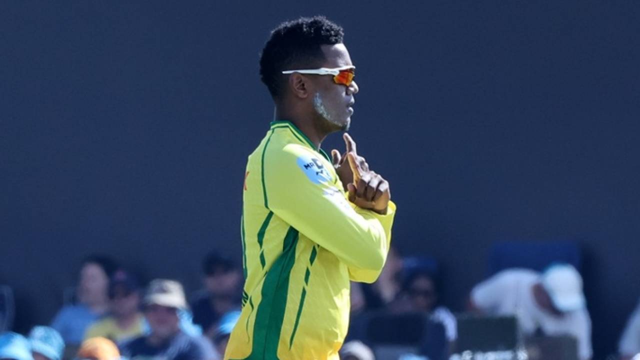 Akeal Hosein broke a 71-run opening stand, Pretoria Capitals vs Joburg Super Kings, SA20 2025-26, Centurion, December 27, 2025