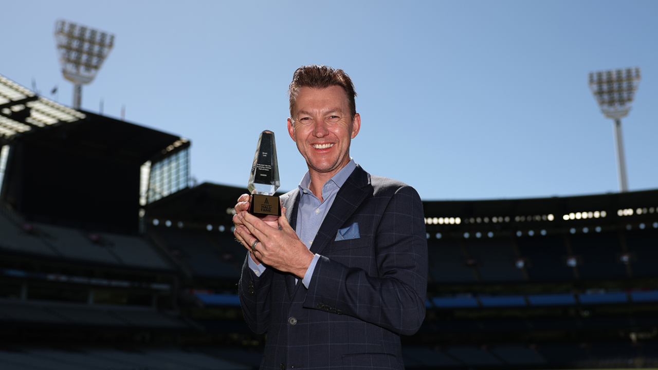 Brett Lee was inducted into the Cricket Australia Hall of Fame, Melbourne, December 28, 2025