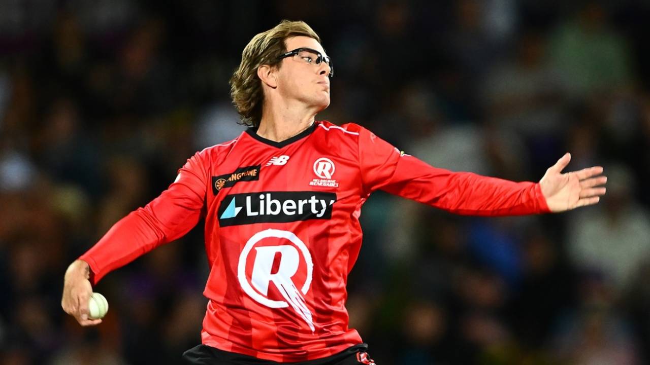 Adam Zampa picked up two wickets in an over, Hobart Hurricanes vs Melbourne Renegades, BBL, Hobart, December 29, 2025