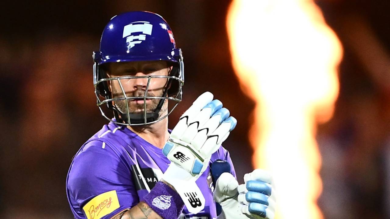 Matthew Wade played a match-winning cameo, Hobart Hurricanes vs Melbourne Renegades, BBL, Hobart, December 29, 2025