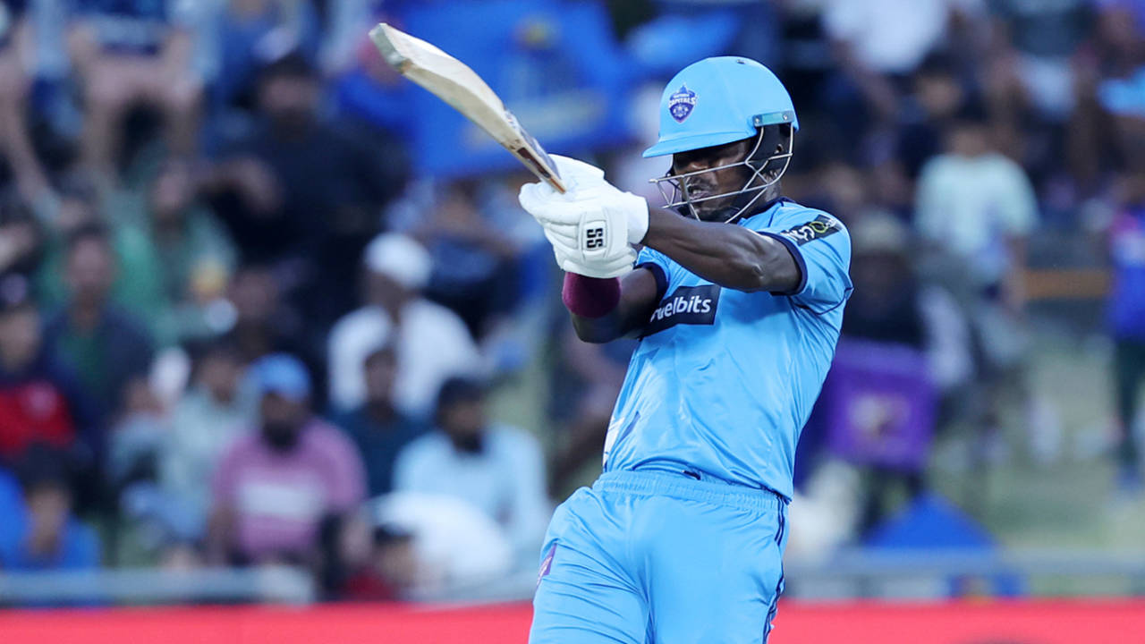 Sherfane Rutherford crashed six sixes in 15 balls, MI Cape Town vs Pretoria Capitals, SA20 2026, Cape Town, December 31, 2025