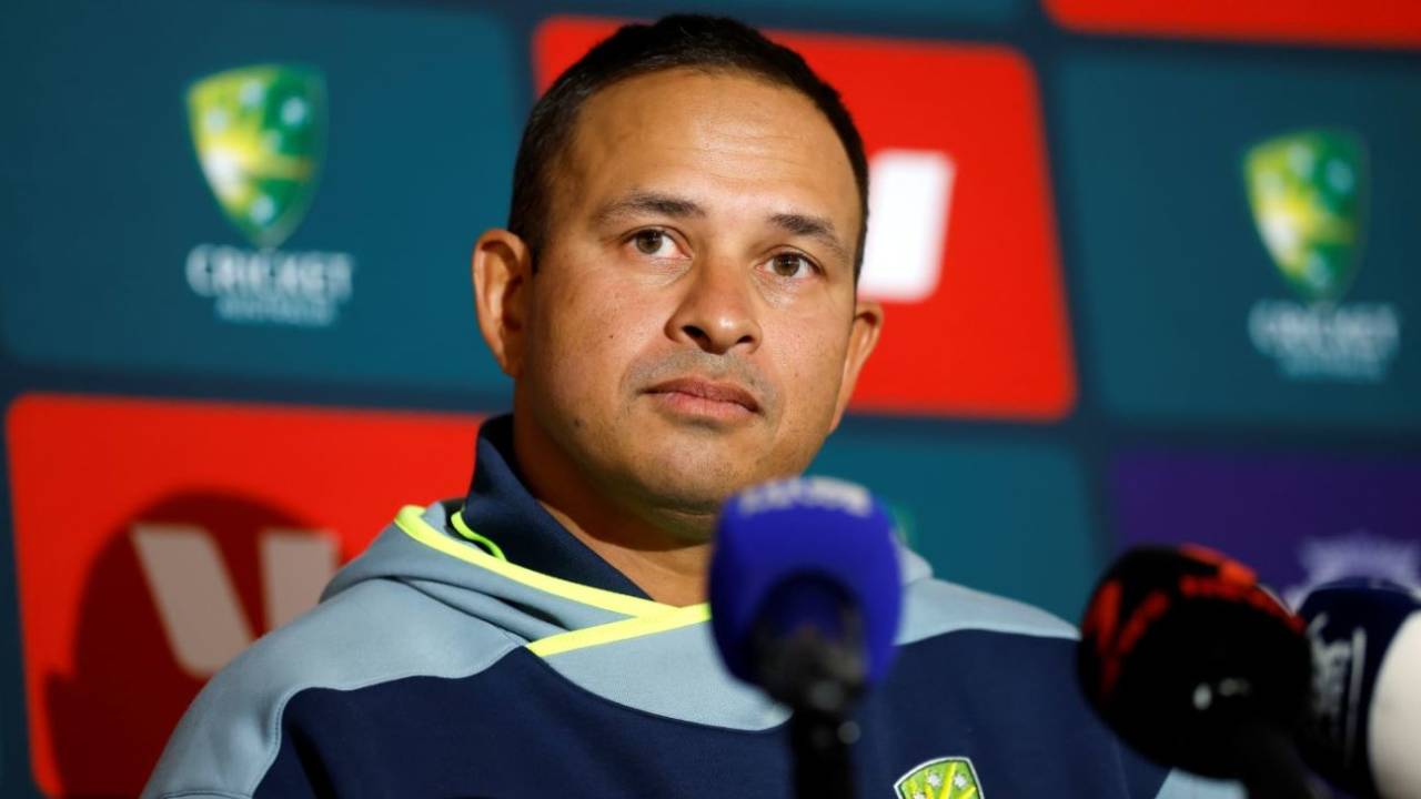 Usman Khawaja speaks at his retirement press conference