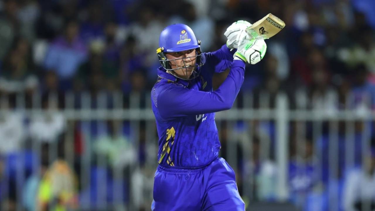 Tom Banton struck an unbeaten half-century to take MI Emirates to an easy win, Abu Dhabi Knight Riders vs MI Emirates, ILT20, Sharjah, January 2, 2026