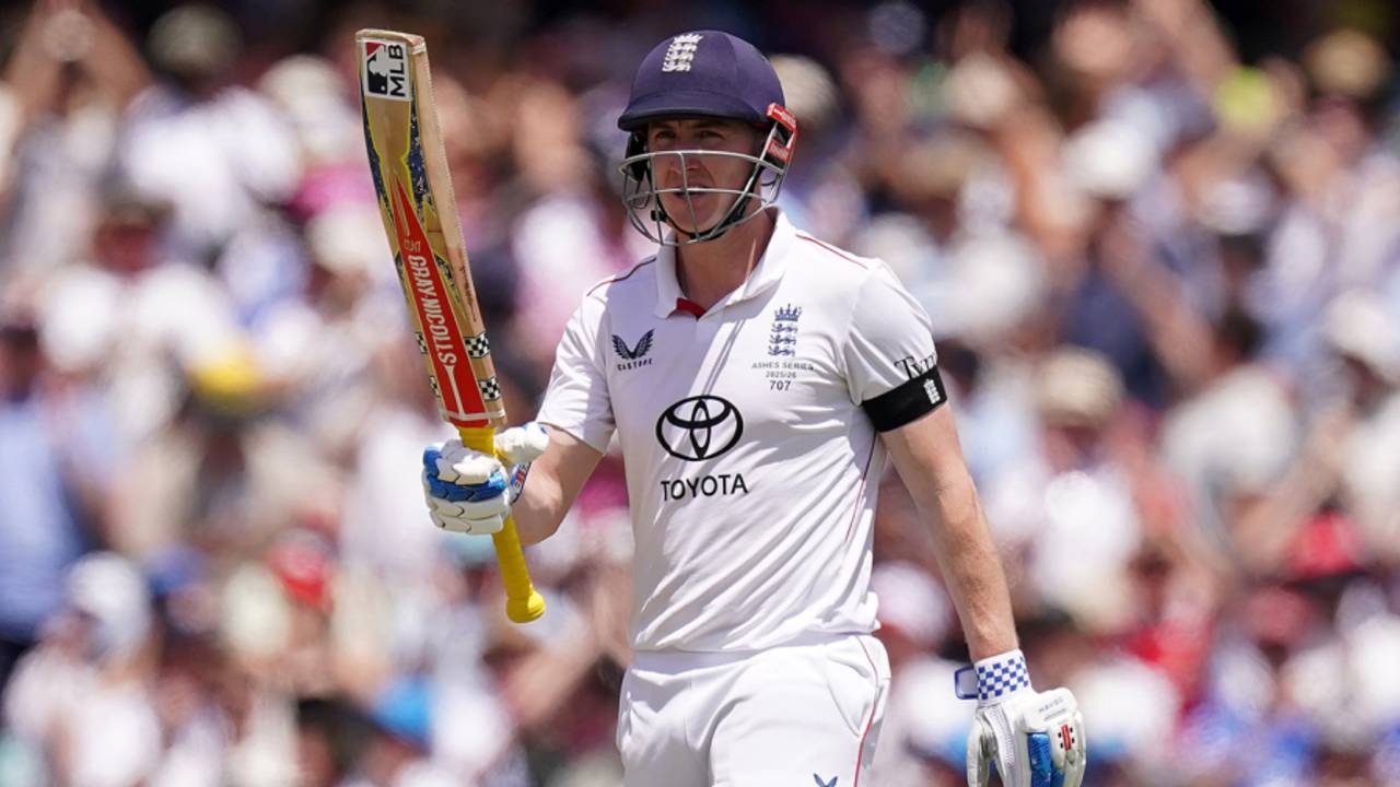 Harry Brook reached 50 for the second time in the series, Australia vs England, 5th Test, Sydney, January 4, 2025