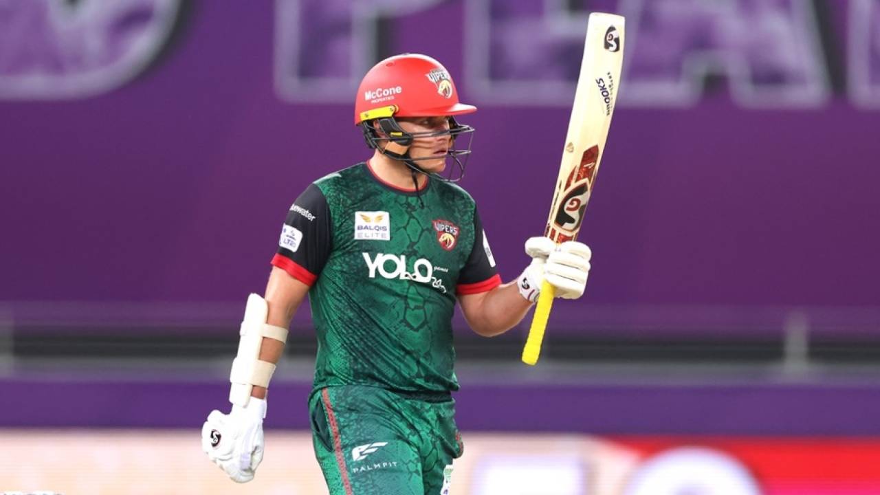 Sam Curran remained unbeaten on 74 off 51 balls, Desert Vipers vs MI Emirates, ILT20, final, Dubai, January 4, 2026