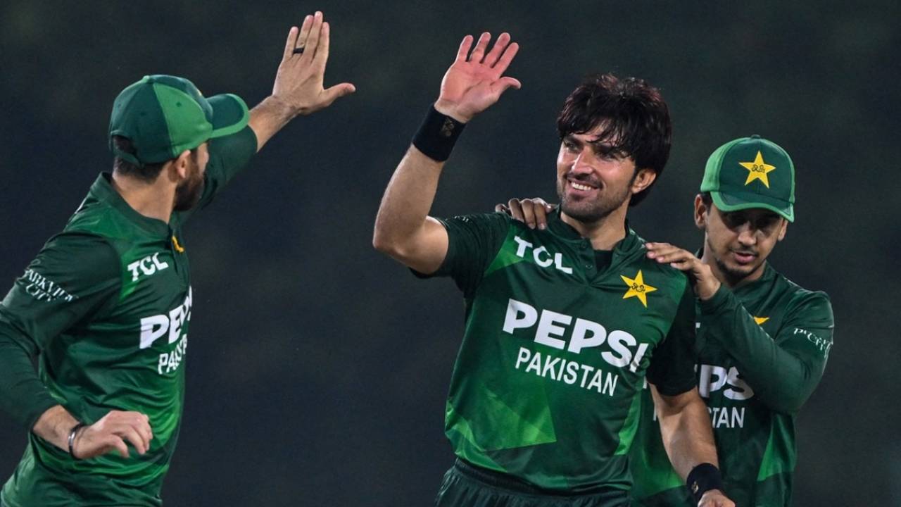 Mohammad Wasim took 1 for 7 in his first spell, Sri Lanka vs Pakistan, 1st T20I, Dambulla, January 7, 2026