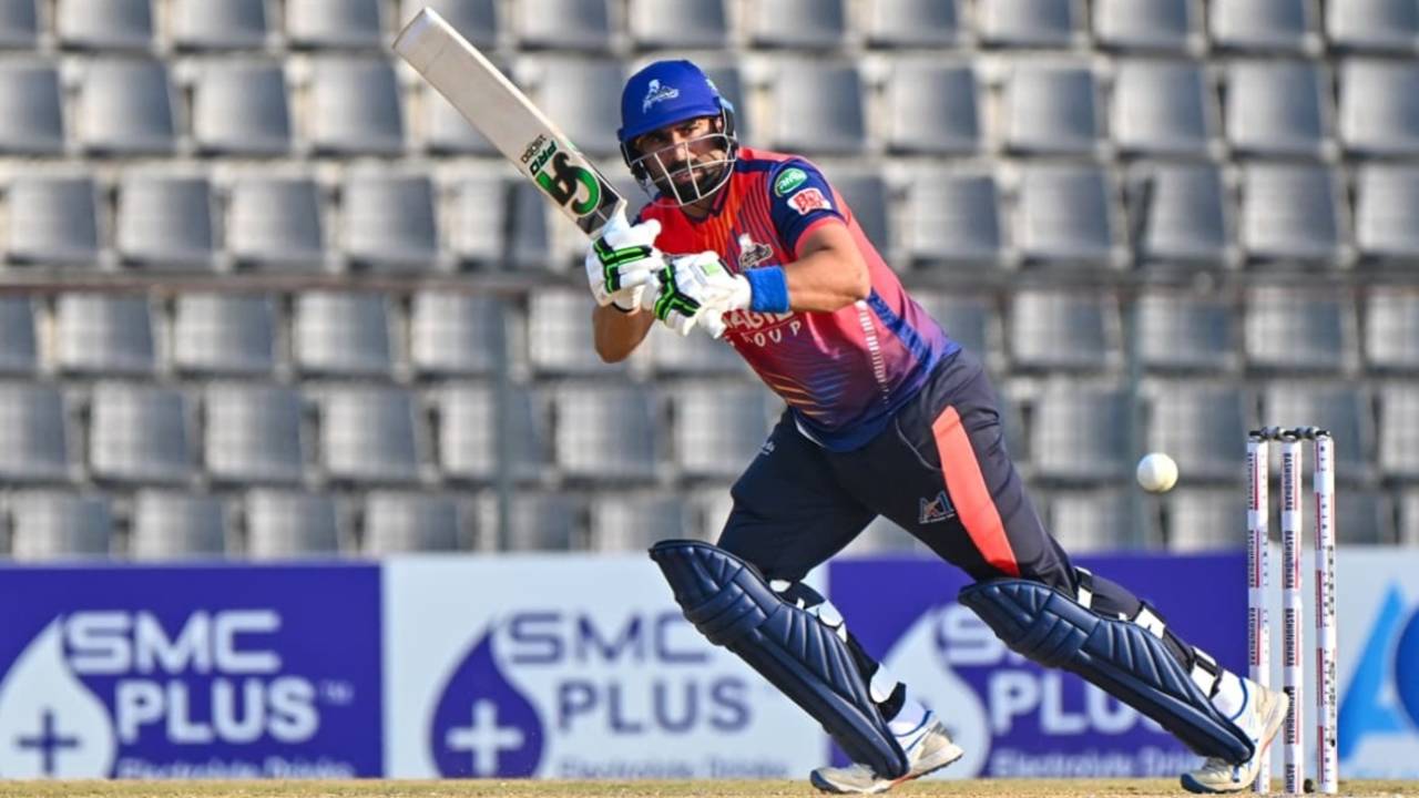 Muhammad Waseem set up the chase with a quick fifty, Noakhali Express vs Rajshahi Warriors, BPL, Sylhet, January 8, 2026