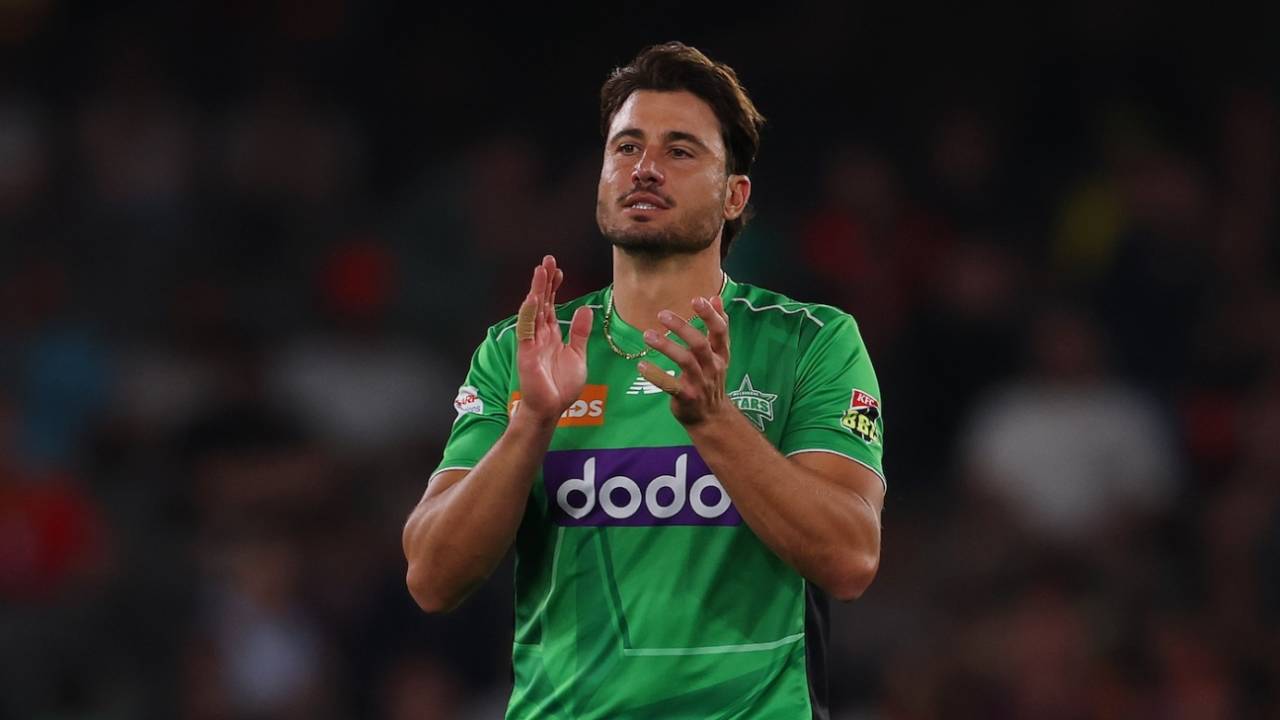 Marcus Stoinis struck on back-to-back balls in the 13th over, Melbourne Renegades vs Melbourne Stars, BBL, Melbourne, January 10, 2026