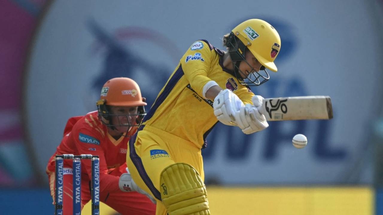 Phoebe Litchfield hit a fighting half-century, Gujarat Giants vs UP Warriorz, WPL, Navi Mumbai, January 10, 2026