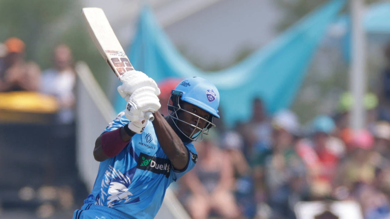 Sherfane Rutherford's cameo lifted Capitals in the death overs, Paarl Royals vs Pretoria Capitals, Paarl, January 10, 2026