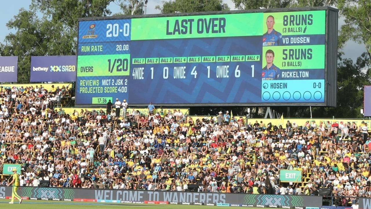 Daniel Worrall went for 20 in the opening over, Joburg Super Kings vs MI Cape Town, Johannesburg, SA20, Jan 10 2026