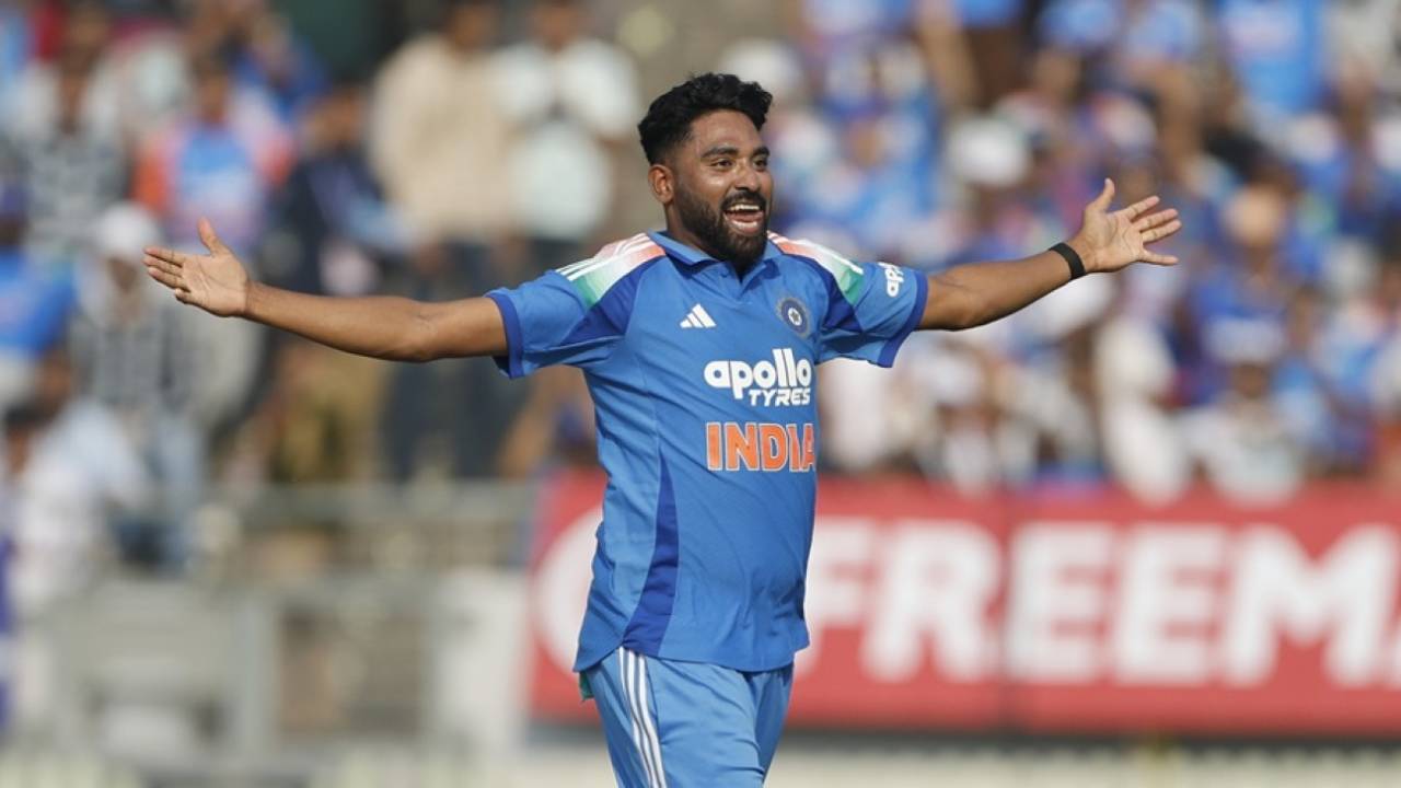 Mohammed Siraj picked up the key wicket of Will Young, India vs New Zealand, 1st ODI, Vadodara, January 11, 2026
