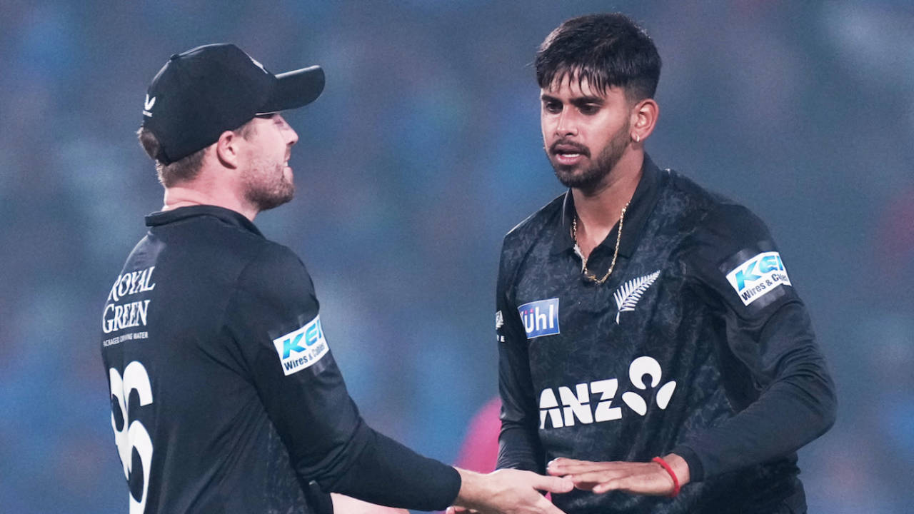 Adithya Ashok dismissed Shubman Gill, India vs New Zealand, 1st ODI, Vadodara, January 11, 2026