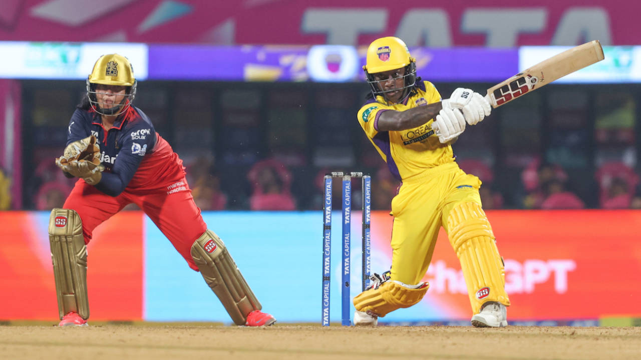 Deandra Dottin didn't explode but made an important contribution, Royal Challengers Bengaluru vs UP Warriorz, WPL, Navi Mumbai, January 12, 2026