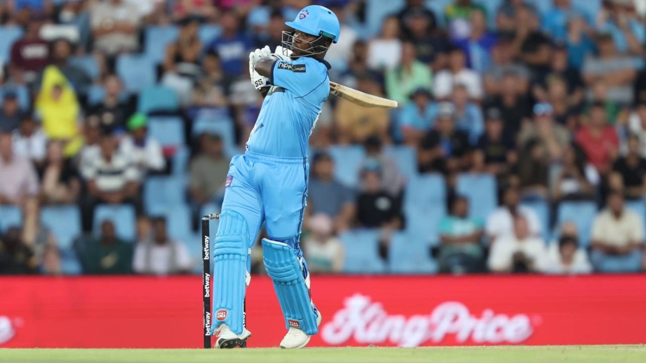 Sherfane Rutherford swings for the hills, Pretoria Capitals vs MI Cape Town, SA20, Centurion, January 12, 2026