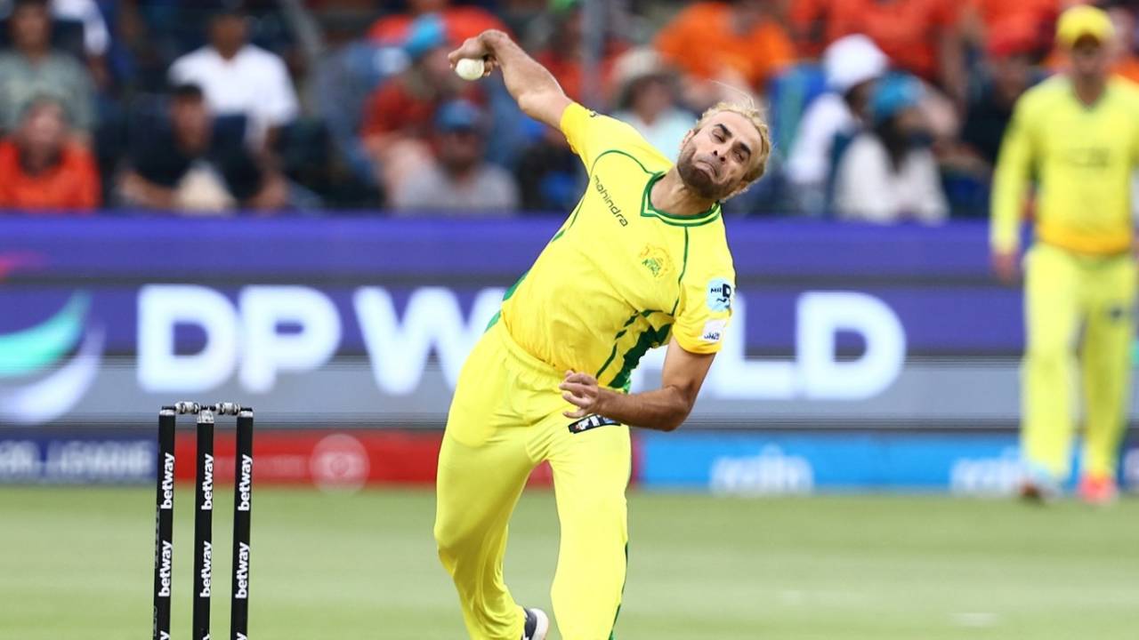 Imran Tahir had an expensive bowling spell, Sunrisers Eastern Cape vs Joburg Super Kings, SA20 2025-26, Gqeberha, January 14, 2026