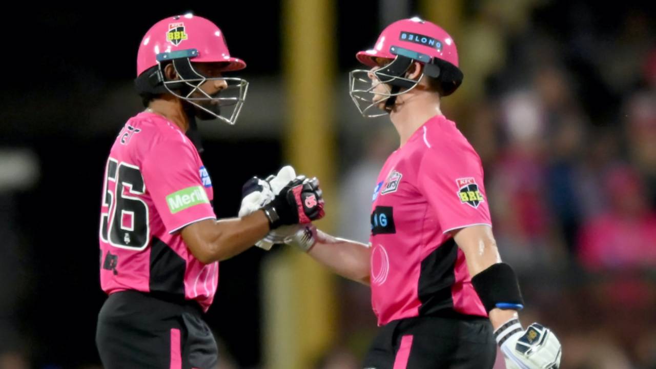 Babar Azam and Steven Smith put on 141-run opening stand, Sydney Sixers vs Sydney Thunder, BBL, SCG, January 16, 2025