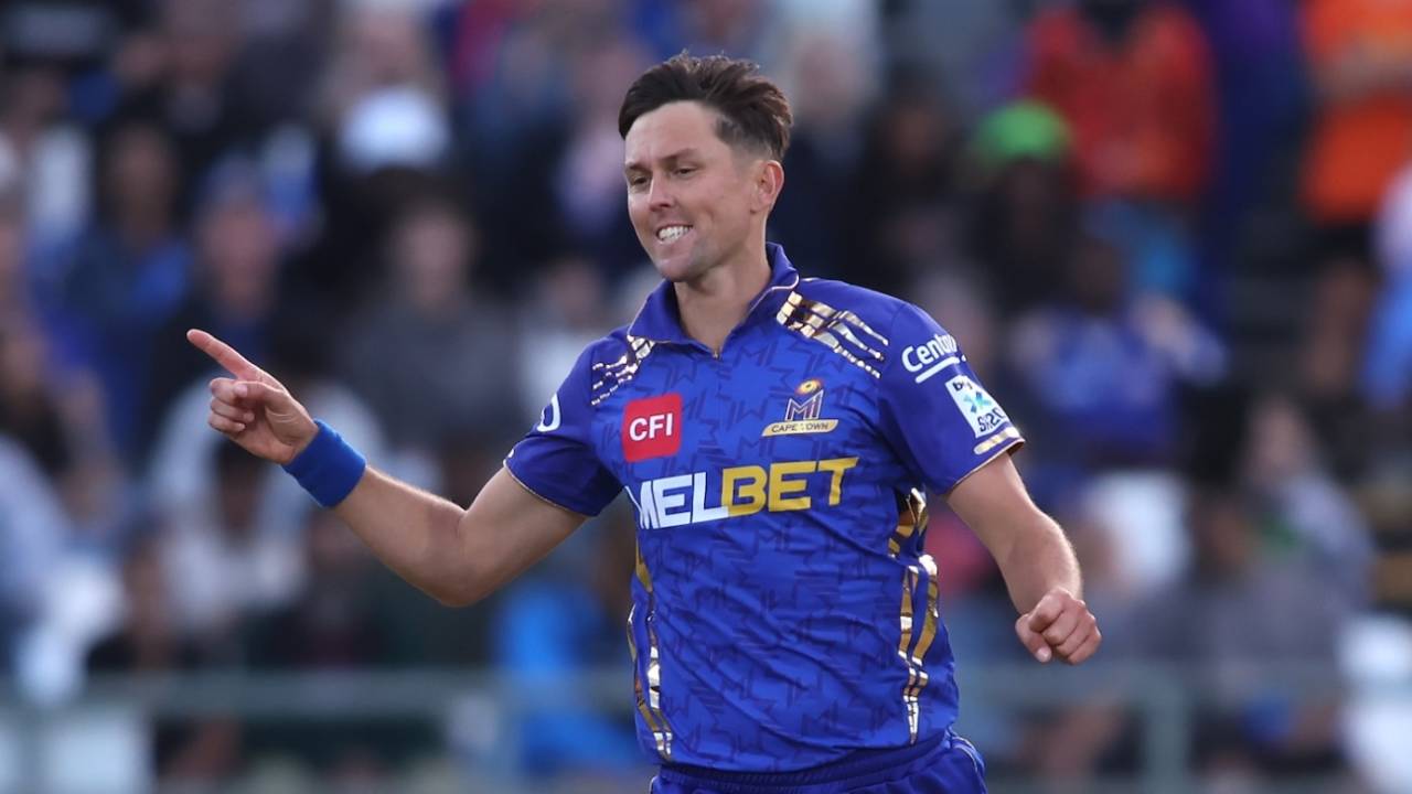 Trent Boult struck at the start and at the death, MI Cape Town vs Sunrisers Eastern Cape, SA20 2026, Cape Town, January 16, 2026