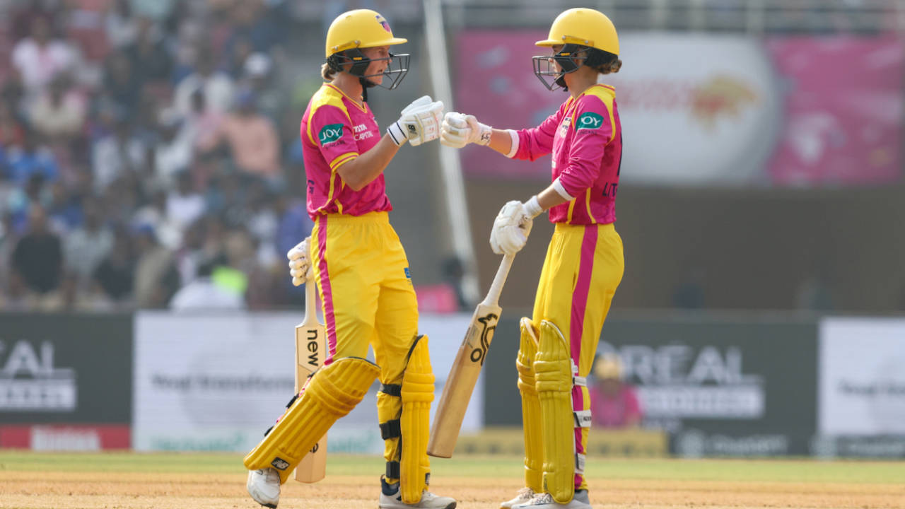 Meg Lanning and Phoebe Litchfield added 119 off 74 balls, Mumbai Indians vs UP Warriorz, WPL 2026, Navi Mumbai, January 17, 2026