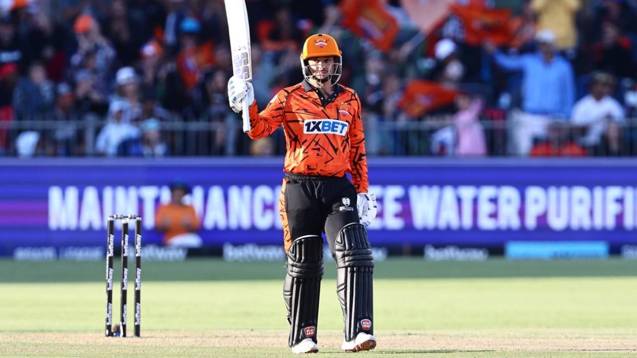 Quinton de Kock celebrates his half-century, Sunrisers Eastern Cape vs MI Cape Town, SA20, Gqeberha, January 18, 2026