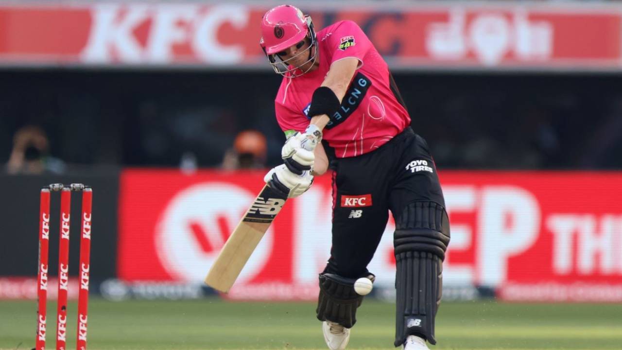 Steven Smith hit his first ball for six, Perth Scorchers vs Sydney Sixers, BBL, Qualifier, Optus Stadium, January 20, 2026