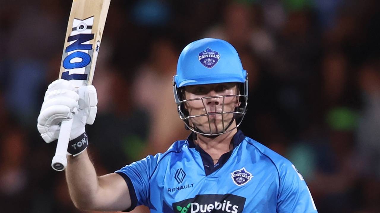 Dewald Brevis cracked a 30-ball fifty, Sunrisers Eastern Cape vs Pretoria Capitals, Qualifier 1, SA20, Durban, January 21, 2026