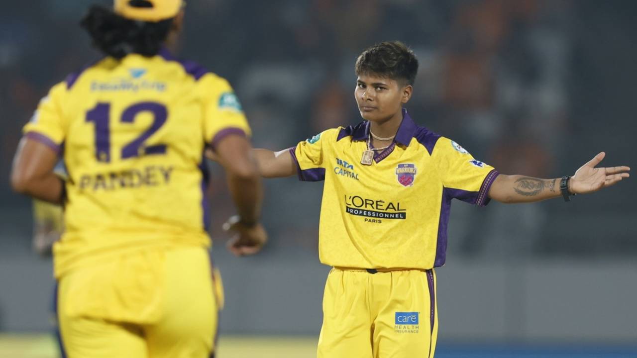 What's the fuss - Kranti Gaud after bowling Danni Wyatt-Hodge, Gujarat Giants vs UP Warriorz, WPL, Vadodara, January 22, 2026