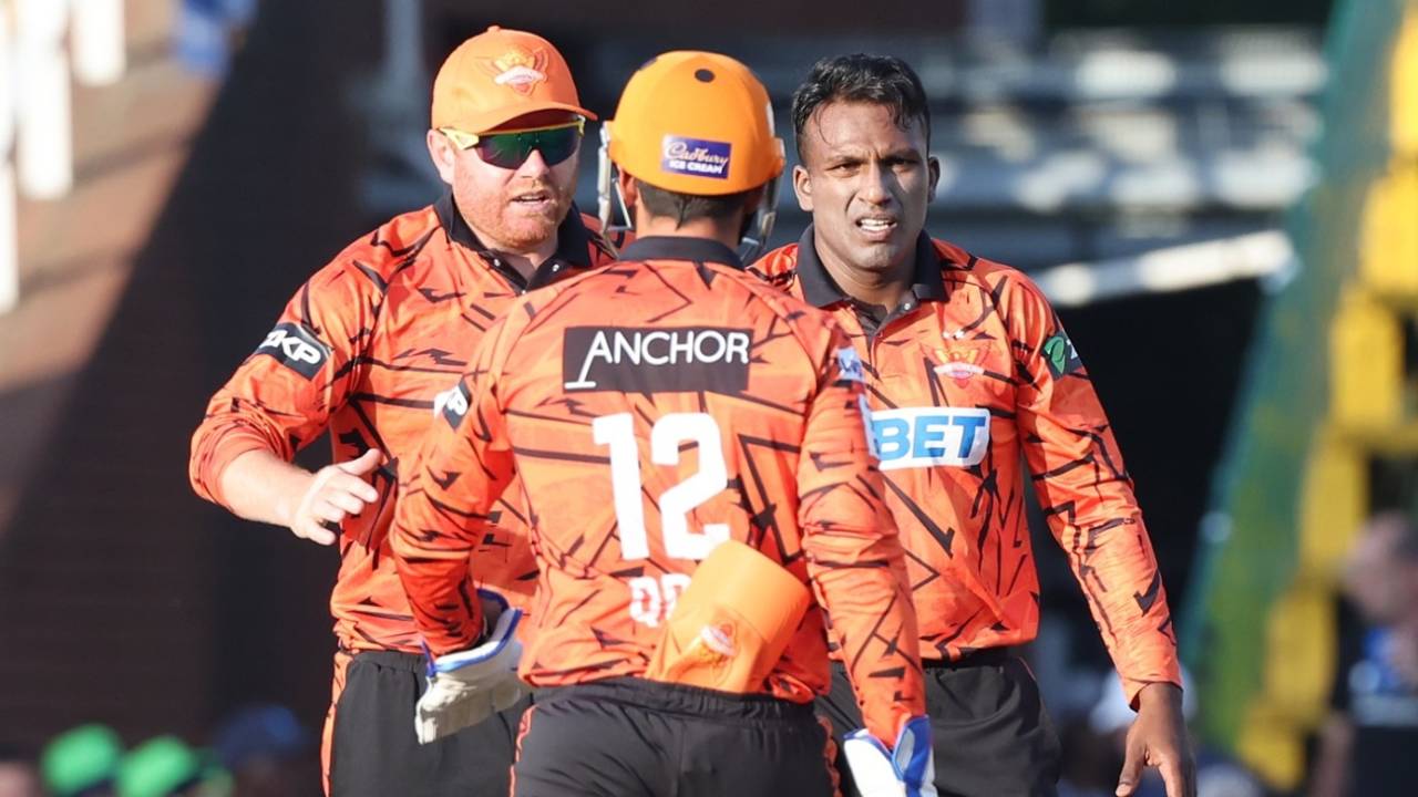 Senuran Muthusamy stuck early for Sunrisers Eastern Cape, Sunrisers Eastern Cape vs Paarl Royals, Qualifier 2, SA20 2025-26, January 23, 2026