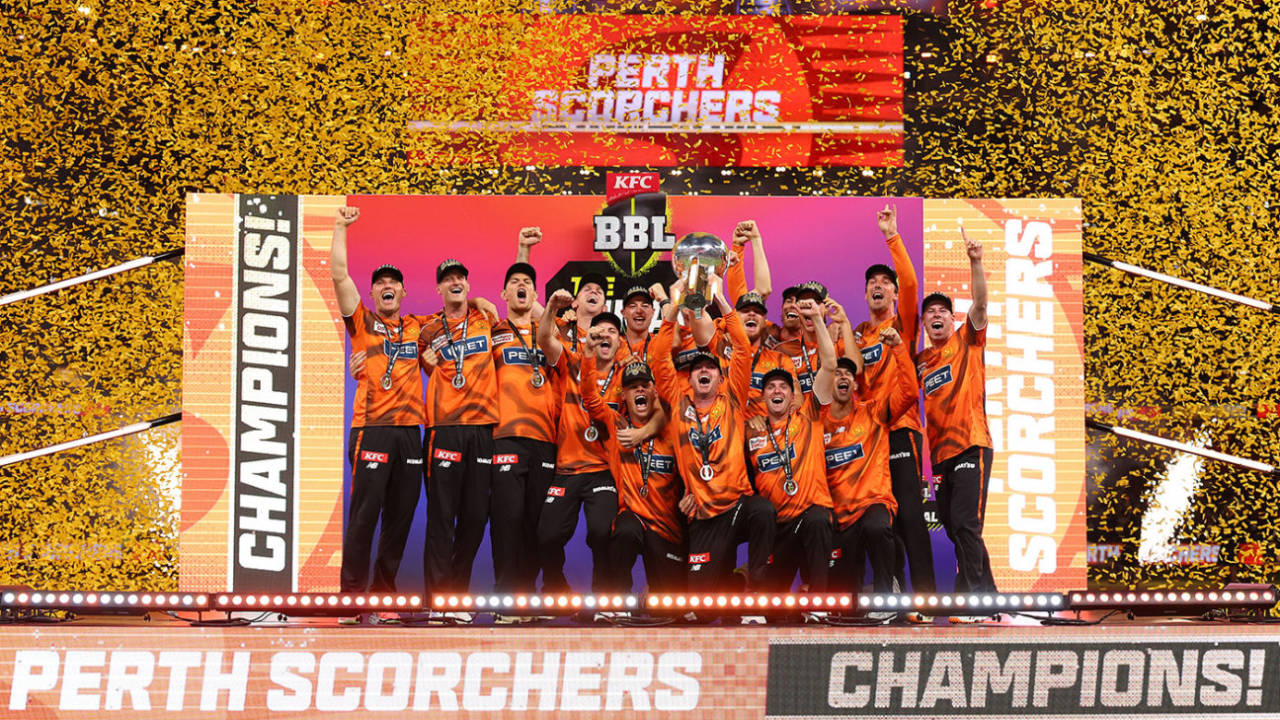 Perth Scorchers lift their sixth BBL title, Perth Scorchers vs Sydney Sixers, BBL, Final, Optus Stadium, January 25, 2026