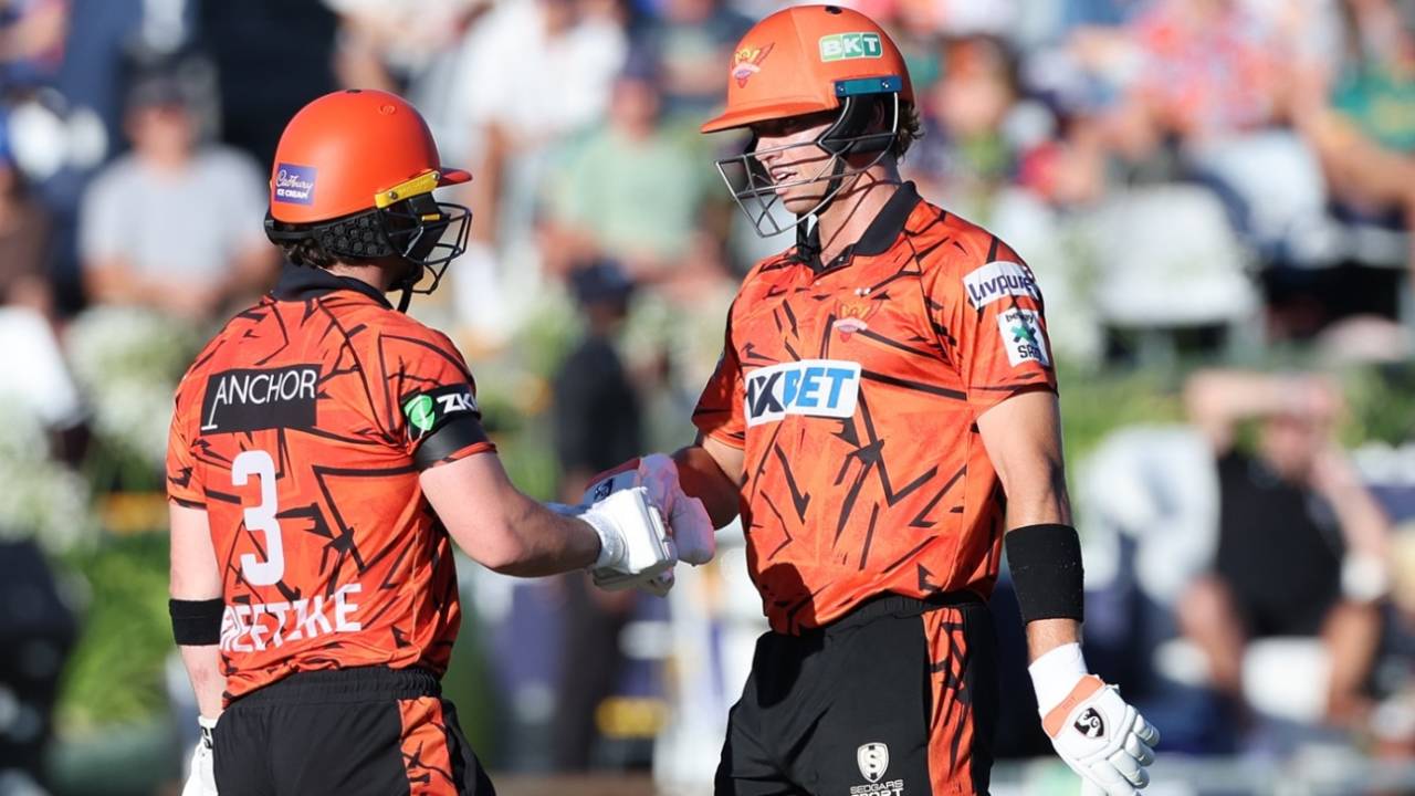 Matthew Breetzke and Tristan Stubbs rebuilt for Sunrisers Eastern Cape, Pretoria Capitals vs Sunrisers Eastern Cape, SA20, Final, Cape Town, January 25, 2026