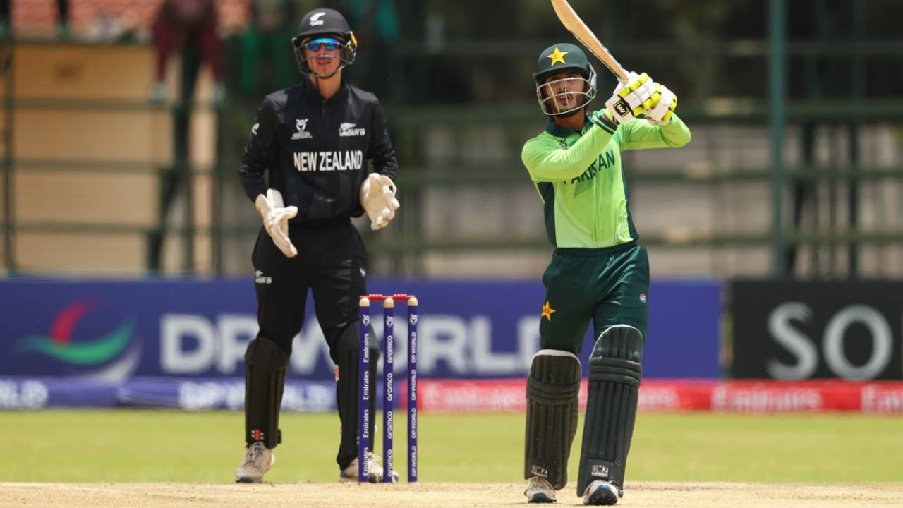Sameer Minhas scored back-to-back unbeaten half-centuries, Pakistan U19 vs New Zealand U19, Super Sixes, ICC Men's U19 World Cup, Harare, January 27, 2026