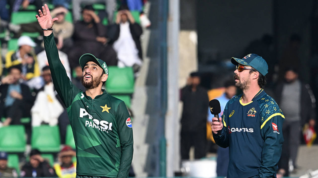 Salman Agha and Travis Head at the toss, Pakistan vs Australia, 1st T20I, Lahore, January 29, 2026