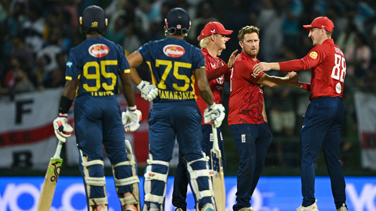 Liam Dawson had Janith Liyanage lbw on review, Sri Lanka vs England, 1st men's T20I, Pallekele International Cricket Stadium, January 30, 2026