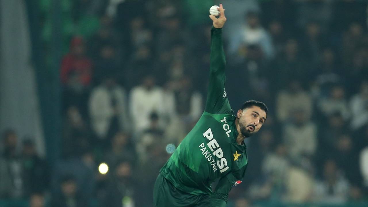 Abrar Ahmed was among the wickets for Pakistan, Pakistan vs Australia, 2nd T20I, Lahore, January 31, 2026