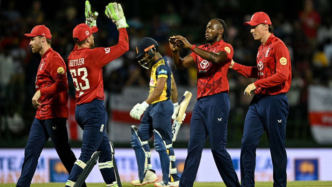 Jofra Archer claimed the first wicket of the night, Sri Lanka vs England, 2ns T20I, Pallekele, February 1, 2026