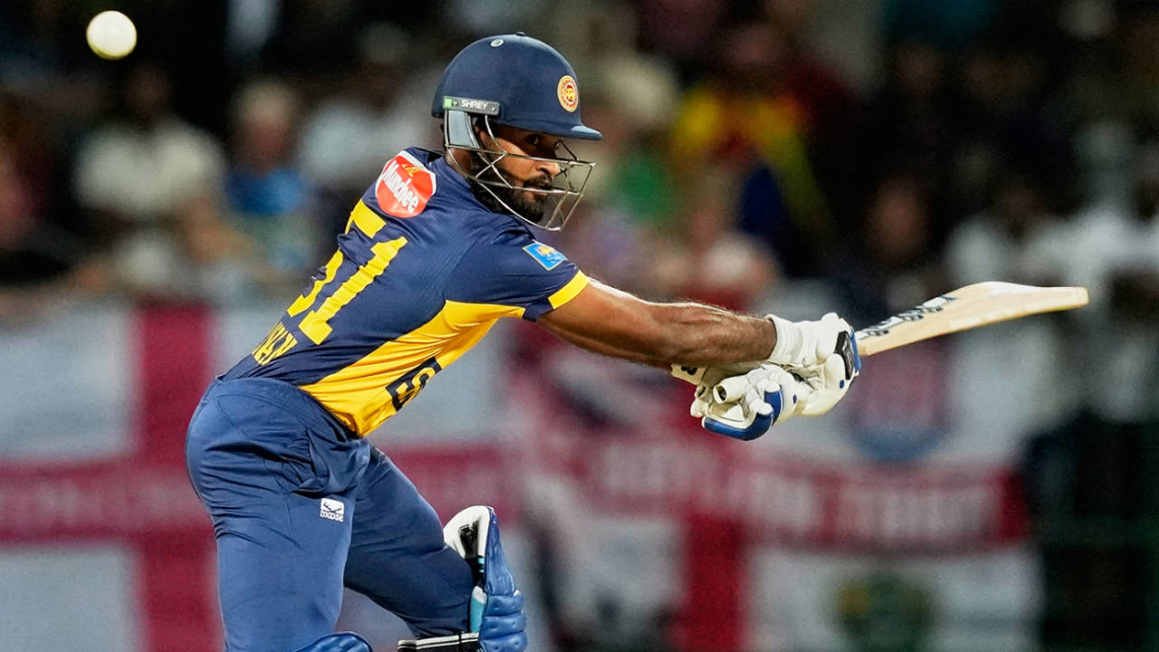 Pavan Rathnayake swipes one behind square, Sri Lanka vs England, 2ns T20I, Pallekele, February 1, 2026