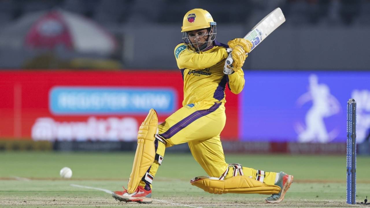 Simran Shaikh played a short but attacking knock, UP Warriorz vs Delhi Capitals, WPL, Vadodara, February 1, 2026