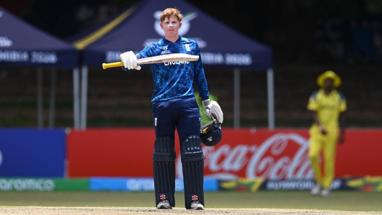 Thomas Rew scored a century in the semi-final, Australia vs England, ICC Men's Under-19 World Cup, semi-final, Bulawayo, February 3, 2026