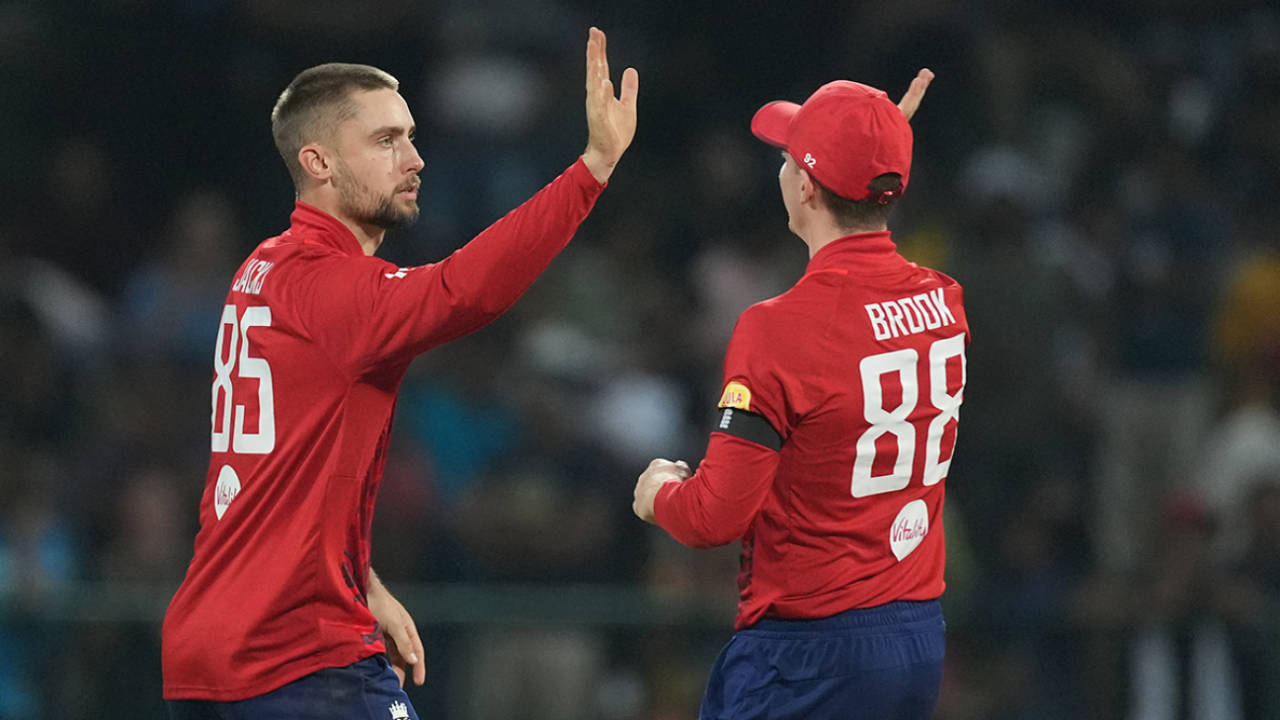 Will Jacks celebrates with Harry Brook, Sri Lanka vs England, 3rd T20I, Pallekele, February 3, 2026
