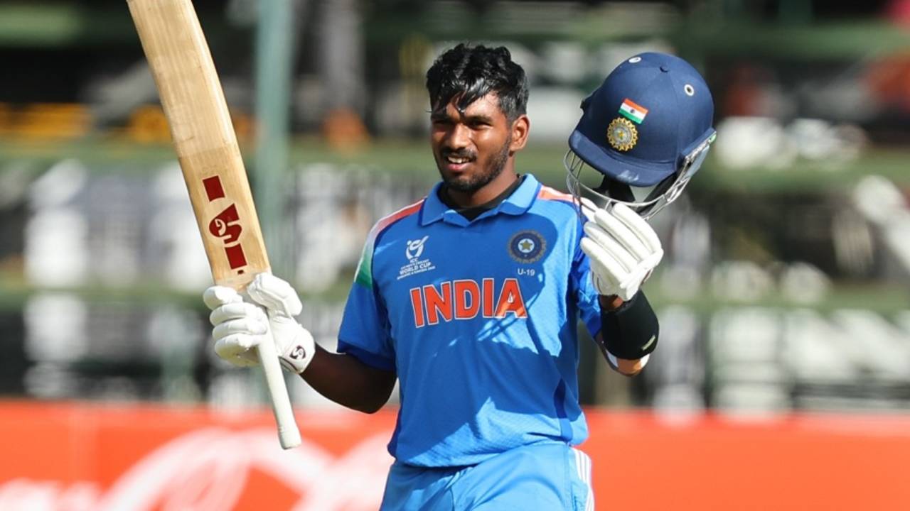 Aaron George's century helped India's chase in the semi-final, Afghanistan vs India, Under-19 World Cup, semi-final, Harare, February 4, 2026