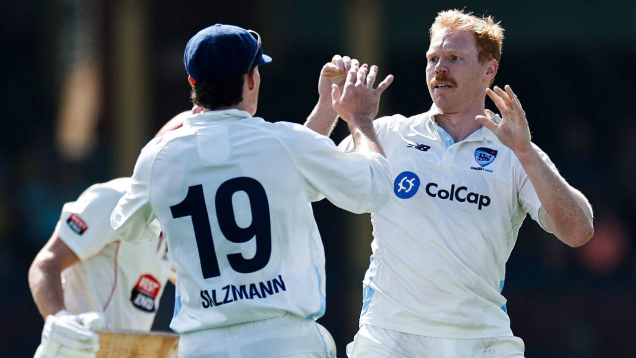 Liam Hatcher struck back for NSW, New South Wales vs South Australia, Sheffield Shield, SCG, February 5, 2026