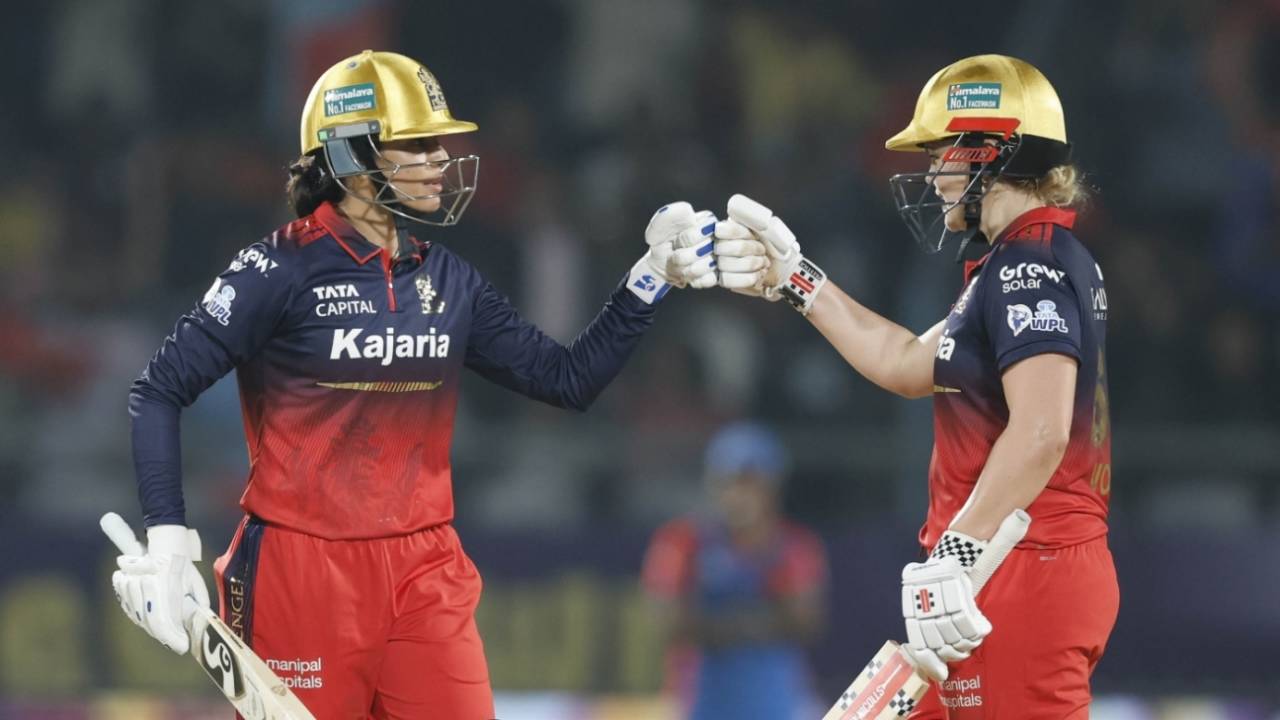 Smriti Mandhana and Georgia Voll put on a rapid century stand, Royal Challengers Bengaluru vs Delhi Capitals, WPL 2026, final, Vadodara, February 5, 2026