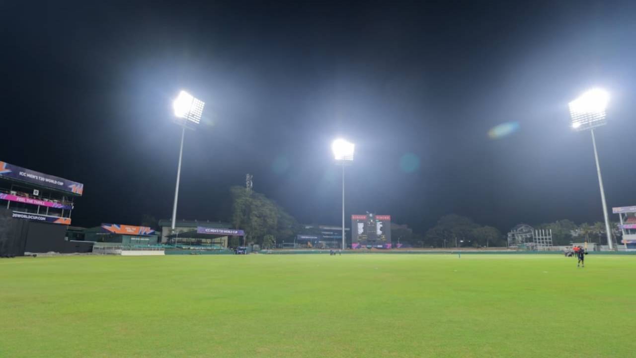 Floodlights on an the Sinhalese Sports Club (SSC) in Colombo