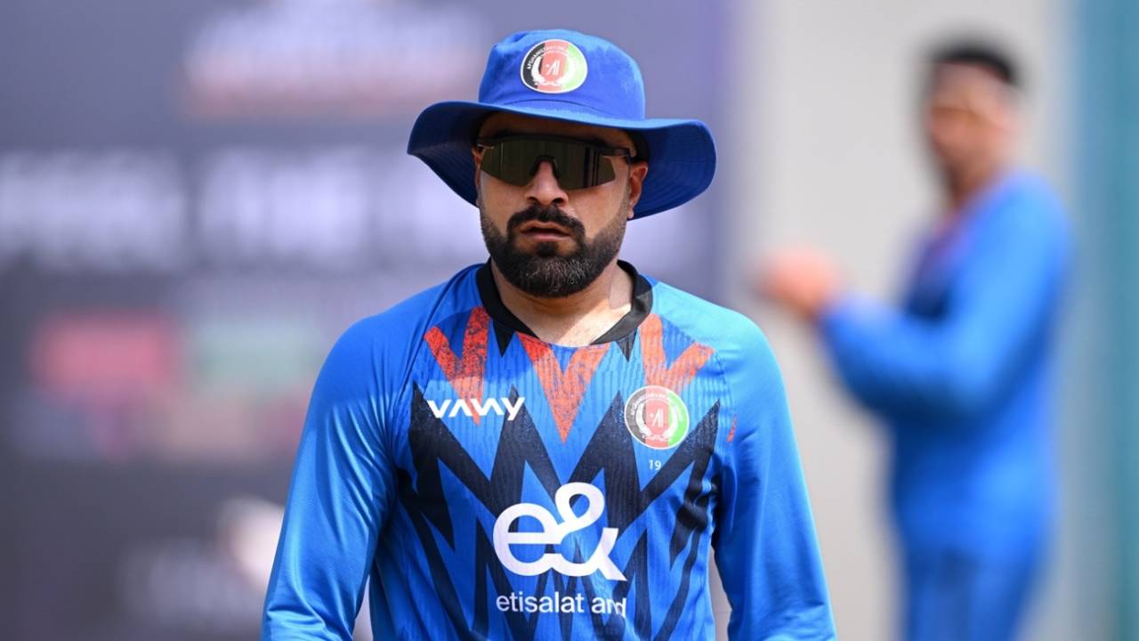 Rashid Khan at Afghanistan's training, Afghanistan vs New Zealand, Men's T20 World Cup, Chennai, February 7, 2026