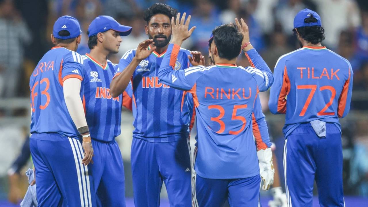 Mohammed Siraj finished with three wickets, India vs USA, T20 World Cup, Group A, Mumbai, February 7, 2026