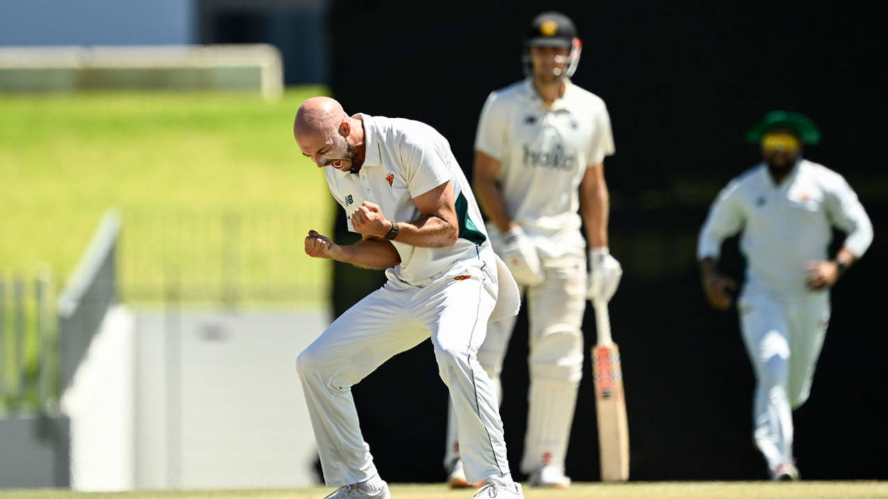 Gabe Bell made vital inroads for Tasmania, Western Australia vs Tasmania, Sheffield Shield, WACA, February 8, 2026
