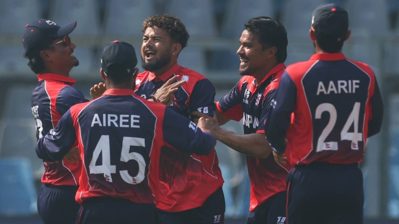Sher Malla struck first ball on debut, England vs Nepal, T20 World Cup, Mumbai, February 8, 2026